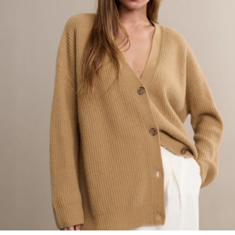 Jenni Kayne 100% Cashmere Cocoon Cardigan in Camel XXS! FREE SHIP!